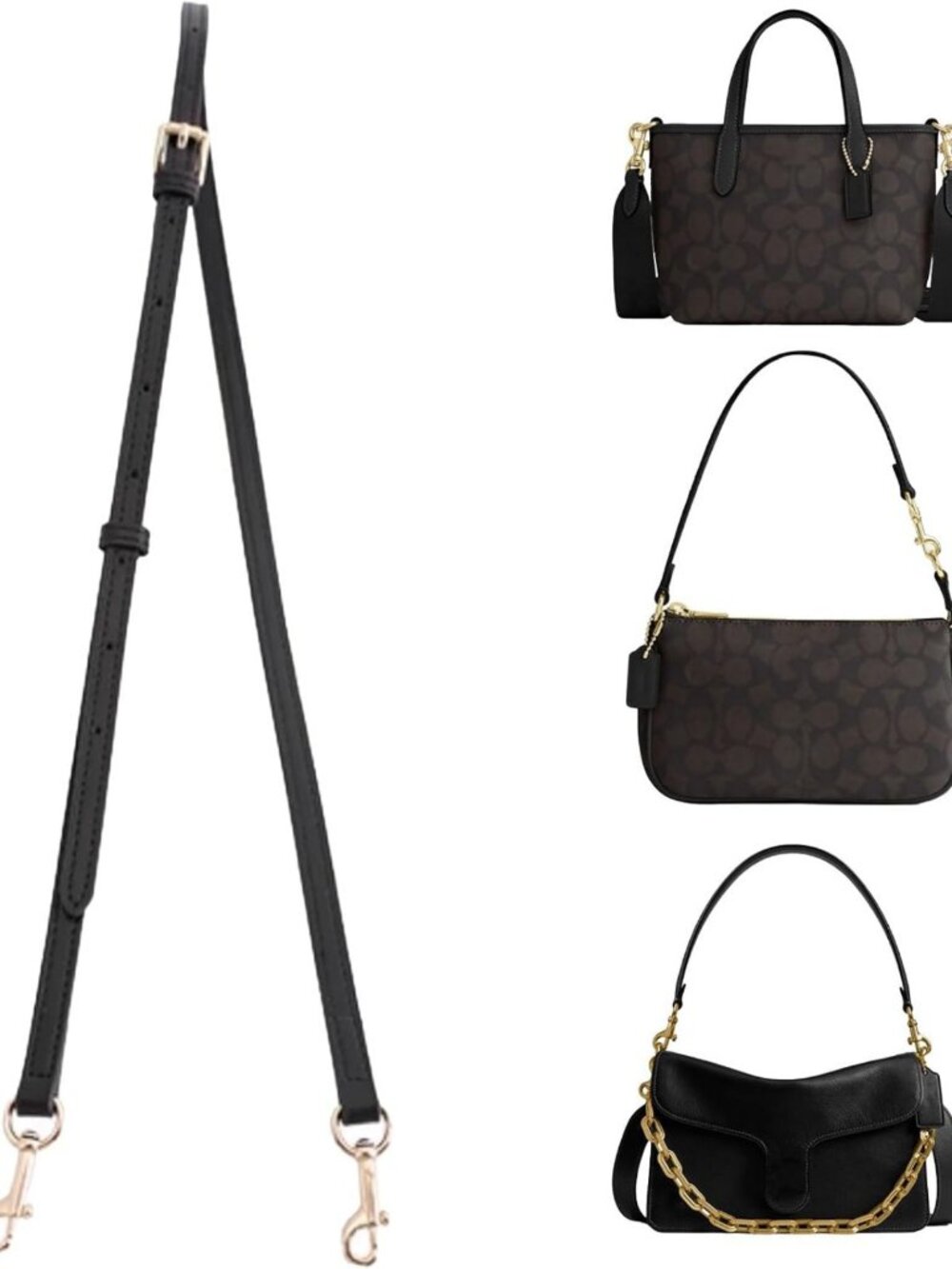 Stylish Crossbody Purse Straps Replacement, Adjustable 37.4"-48.8" Length